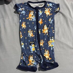 Little Sleepies Bluey shorts zippy